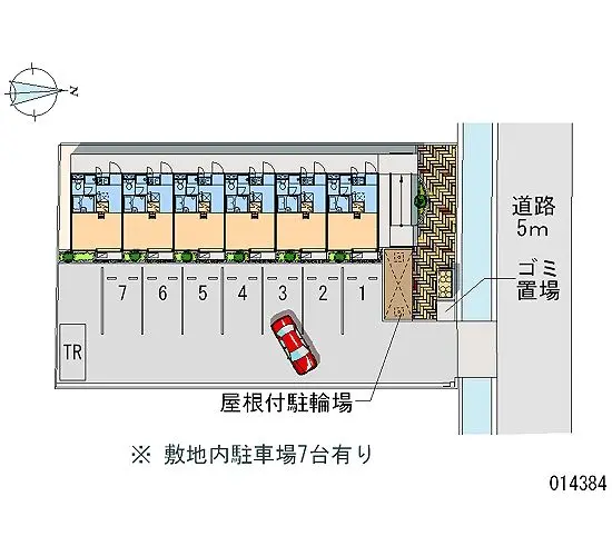 ★手数料０円★福山市手城町　月極駐車場（LP）